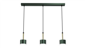 Lampa Wisząca Arena Green/Gold 3Xgx53 Mlp7767 Milagro