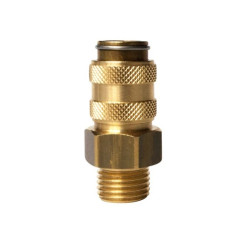 Szybkozłącze pneumatyczne DN5 typ 21, G 1/4 GZ, gniazdo szybkozłącza, mosiądz