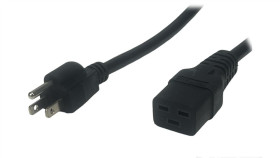 Przewód Zasilający Ac-Us Iec C19 15A - Posac-C19-15/Us18 Czarny 1.8M