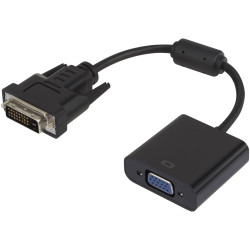 Renkforce Rf-3301134 DVI VGA Adapter Black With Gold Connectors 15cm
