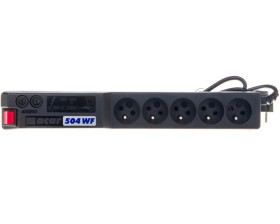 Przedłużacz przeciwprzepięciowy 5-gniazd z/u ACAR 504WF RACK 19 3m czarny
