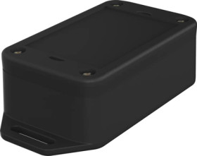 PC enclosure kit, (L x W x H) 71.1 x 43.2 x 26 mm, black (RAL 9005), IP65, 16174565.HMT1