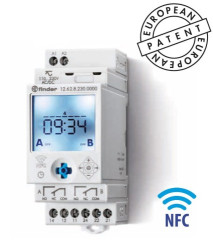 12.62.8.230.0000 Zegar tygodniowy NFC 2P 16A zasilanie 230V AC/DC