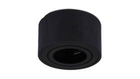 Oprawa Venice-Mini-50-Sb Okrągła Czarna Piaskowana Sufitowa Natynkowa Regulowana