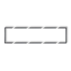 Ramka wypełniająca poczwórna serii DECO grafitowy 11DRW-4