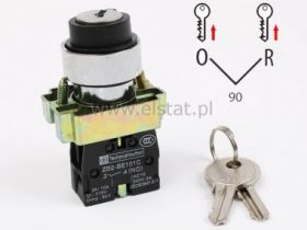 Stacyjka 2-pozycje stabilne metal [ 0-1) NO