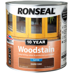 Ronseal 38680 10 Year Woodstain Dark Oak 750ml