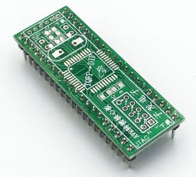 Adapter TQFP44 / LQFP44 / QFP44 --> DIL40 (PDIP40) AVR/ATmega (+ISP/JTAG)