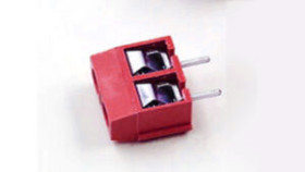 Blok terminal voor printmontage 2 rood 5mm