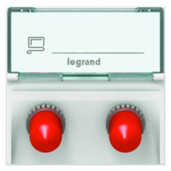 MOSAIC Gniazdo przejściowe optyczne 2xST białe 078616