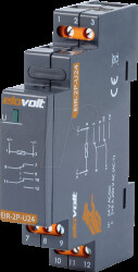 5102024 Installation relay, 2 CO contacts, 2x 8A, 24V AC/DC