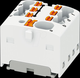 1047473 PTFIX distribution block, 4/6X1.5, white