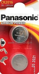 CR 2016 3V Panasonic 0665 Lithim Coin Bx2