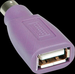 12.99.1073 USB to PS/2 adapter, for keyboards
