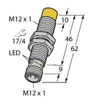 Turck Czujnik indukcyjny nie podtynkowy NPN, zestyk przełączny NI8U-M12E-VN4X-H1141