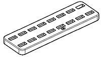 Seal, for faston plug housing, 963216-1