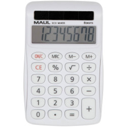 Maul 7263102 Maul Eco Desk Calculator White 8 Digit Solar Powered 71X112X20mm