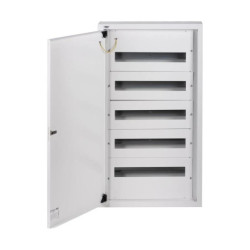 Rozdzielnica modułowa metalowa 5x18 natynkowa IP30 N+PE I klasa drzwi białe KP-DB-I-MS-518 biały 29326