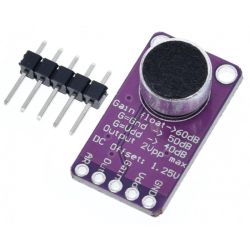 Moduł z mikrofonem elektretowym i wzmacniaczem