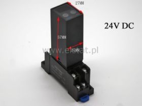 Elektroniczny przekażnik czasowy z LED; 24V DC