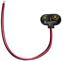 T-Shaped 9V PP3 Battery Snaps - 5 Pack [discontinued]