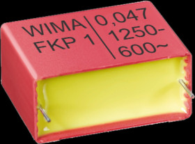 FKP film capacitor, 100 nF, ±10 %, 1.25 kV (DC), PP, 37.5 mm, FKP1R031007D00KSSD