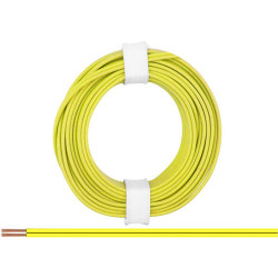 Donau 218-33 Elektronik Strand 2x0.14mm&#xB2; Yellow 5m Plastic Insulated