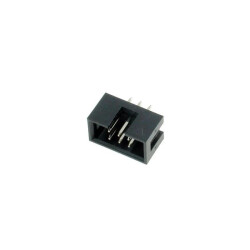 Wtyk IDC 6-stykowy prosty do montażu na PCB, raster 2,54 mm ze złoconymi stykami, Z-WS6G