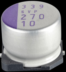10SVP270M ELKO polymers SMD, 270 µF, 10 V, 105°C, 10 x 8 mm
