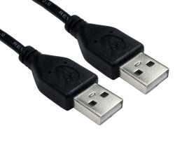 Kabel USB Złącze A USB A Złącze B USB A dł. 3m Przewód USB USB 2.0 kolor: Czarny