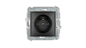 Mini Mechanizm Gniazda Pojedynczego Z Uziemieniem 2P+Z (Bez Przesłon Torów...