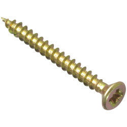 ForgeFix MPS4545Y Multi-Purpose Pozi Screw CSK ST ZYP 4.5 x 45mm Box 200