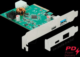 89001 PCIe x4 &gt; 1 x external USB 3.1 Type-C (PD), 1 x external Type A