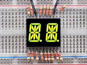Dual Alphanumeric Display - Yellow-Green 0.54" - Pack of 2 [Discontinued]