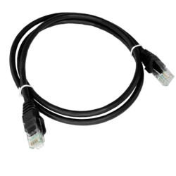 Patchcord UTP kat.5e 2m czarny ALANTEC 551855