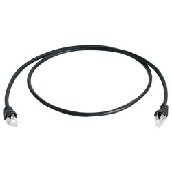 Teleg&#xE4;rtner 100008648 Network cable CAT 6A S/FTP 5m Black Flame-retardant