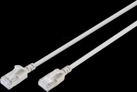 DK-1632-A-015S Cat.6a patch cable, F/FTP, gray, 1,5 m