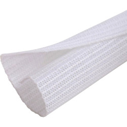 Quadrios 24CA458 Braided hose White Polyester 3-4 mm Sold per metre