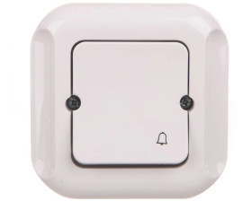 TOPAZ Przycisk zwierny /dzwonek/ biały WP-7T