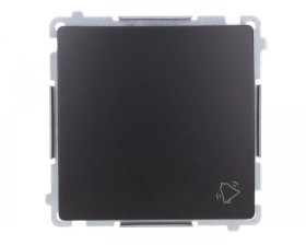 Simon Basic Przycisk dzwonek (moduł) 10AX, 250V, szybkozłącza, czarny BMD1.01/49