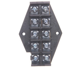 Płytka odgałęźna ZPT /10mm2/ 5-torów czarna ZPT 5-10.0 83006007