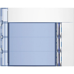 SFERA Plakietka modułu z 4 przyciskami 3 przyciski biała 352032