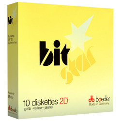 5.25" Diskettes 2D "Boeder BitStar yellow"