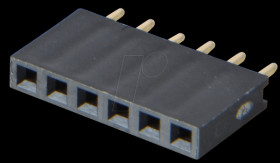 094-1-006-0-NFX-YS0 Sockets 2.54 mm, 1X06, straight