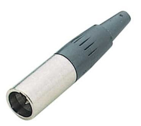 Wtyk mikrofonowy na przewód MINI XLR, 3 pin