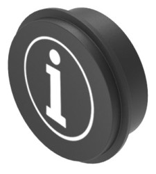 Nakładka do klawiatury, typ: Wkładka klawiatury, symbol — informacje o produkcie; punkt informacyjny, do użytku z: