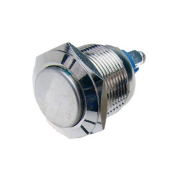 Przycisk PW19PW/B metal/19mm/2p NO wandaloodporny bistabilny 2A/250V