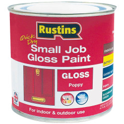 Rustins GPPOW250 Quick Dry Small Job Gloss Paint Poppy 250ml