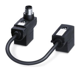 Przewód czujnik-siłownik Złącze A DIN 43650 Form B x 2 liczba rdzeni 4 długość 100mm Rodzaj A Żeńskie Złącze B Złącze