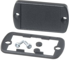 Panel stelażowy Panel końcowy do szafy RACK Bopla szerokość 10mm 59.6 x 34.6 x 10.2mm Czarny